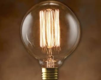 5-Pack Nostalgic Edison Bulbs - Globe Style Vintage 40-watt - Light - Lamp - Coffee Table - Edison - Steampunk Bulb