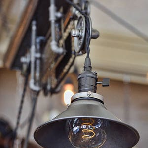 Industrial Rail Light Ceiling Light Pool Table Light Kitchen Island Restaurant Steampunk High Quality Warehouse image 9