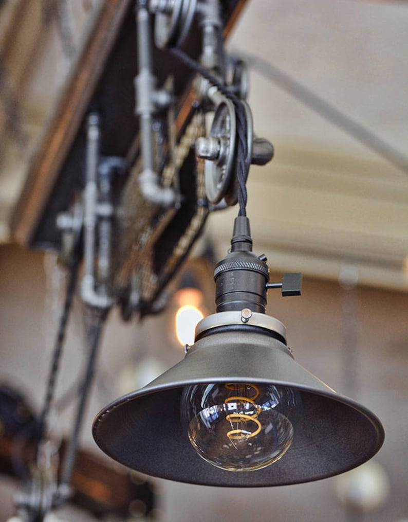 Industrial Rail Light Ceiling Light Pool Table Light Kitchen Island Restaurant Steampunk High Quality Warehouse image 9