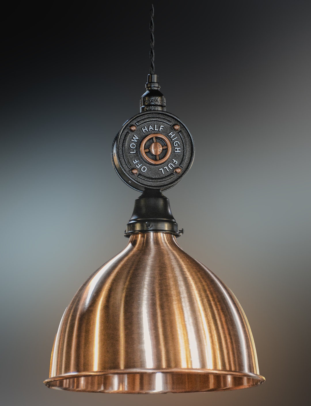 Pendant Light Solid Copper Industrial Pendant Kitchen Island Dining