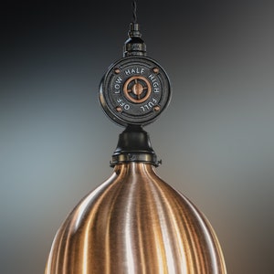 Pendant Light - Solid Copper - Industrial Pendant - Kitchen Island - Dining Room Light - Bar Light - Restaurant - Mancave - Steampunk