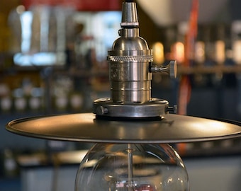 Retro - Modern　Alumi Shade Pendant Light Lampsmodern Pendant Light Vintage Retro Glass Shade Pendant Lamp