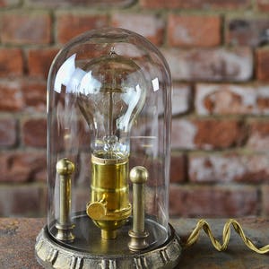 Steampunk Lamp - Desk Lamp - Edison Light - Dome Light - Exceptional Quality - Custom Design -