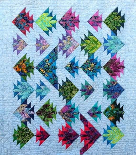 One Fish Two Fish PDF Quilt Pattern - Etsy