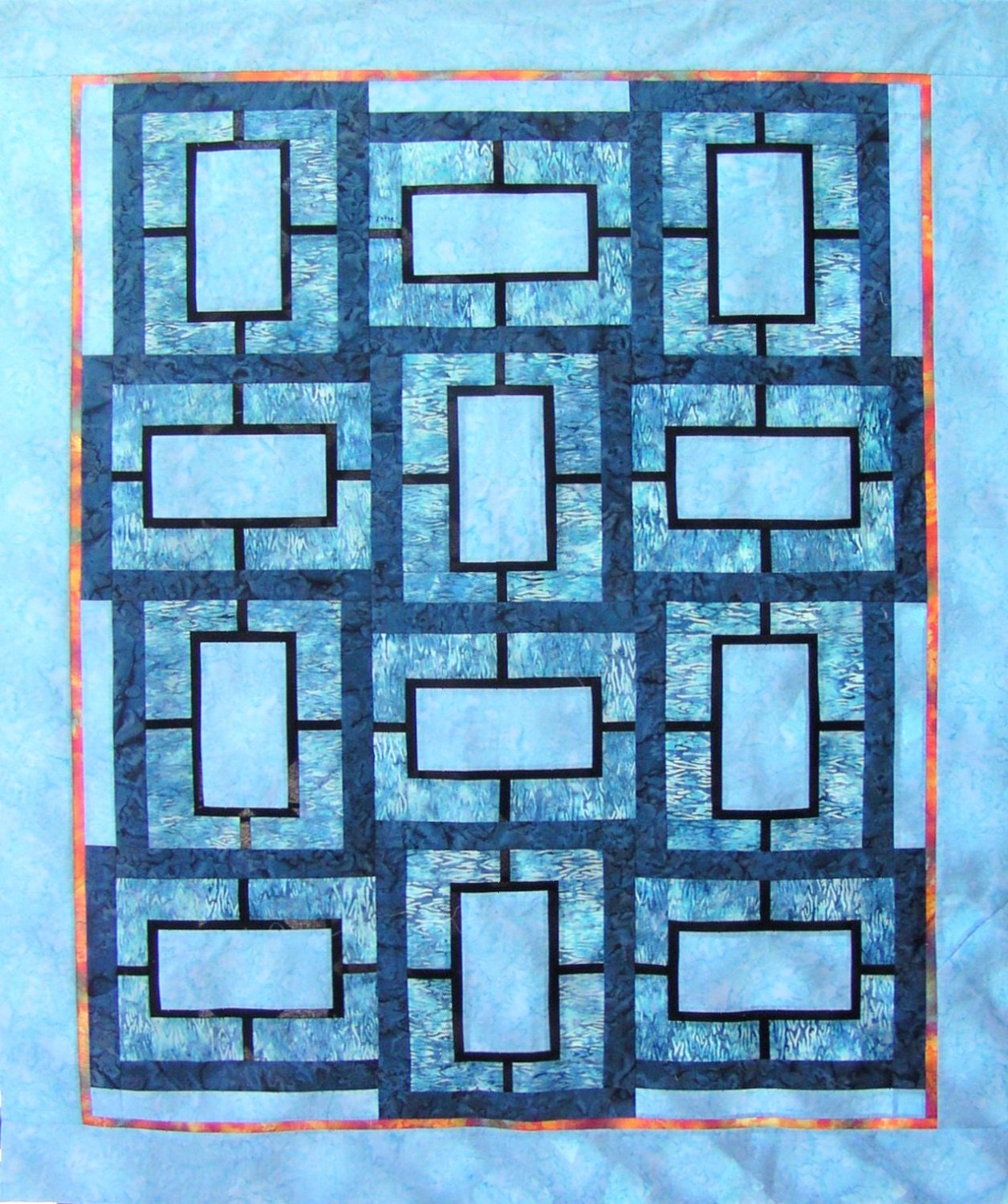 Garden Tiles PDF Quilt Pattern in 5 Sizes Etsy