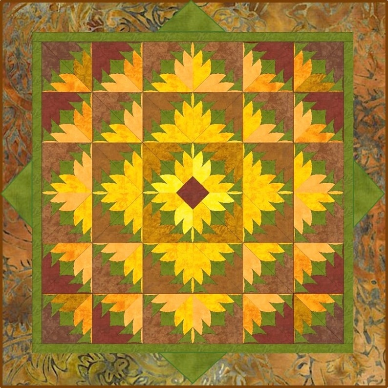 Zonnebloem Power PDF-quiltpatroon afbeelding 9