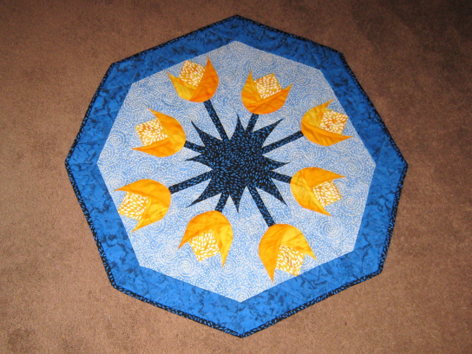 Spring Tulips Table Topper & Placemats PDF Quilt Pattern Etsy