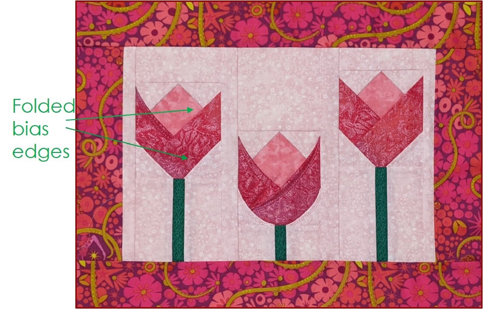 Tulips Quilted Placemats PDF Pattern Etsy
