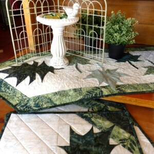 Falling Leaves Table Runner & Placemats PDF Quilt Pattern - Etsy