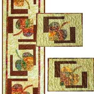 Love Those Leaves Table Runner & Placemats PDF Quilt Pattern - Etsy