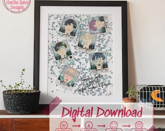 Tomorrow X Together with MOA KPOP Inspired Fan Art Instant Digital Download TXT