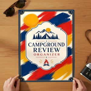 Campground Review Organizer Printable, Trip Memory Tracker, Adventure Notes Digital Download, Campground Tracker, Camping Journal Printable
