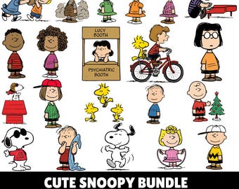 Cute snoopy dog svg png Bundle | Cartoon Dog Clipart for Cricut & Silhouette | DXF EPS | Digital Download