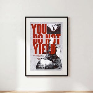 Throne of Glass Poster | You Do Not Yield Quote Wall Art | Fantasy Booktok Print | Sarah J Maas Decor | Aelin Ashryver Artwork | Reader Gift