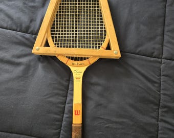 Vintage Wood Tennis Racket Racquet Wilson Lady Advantage With