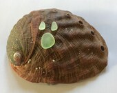 Sea Beach Glass Genuine Surf-tumbled UV Glass Pendant Earring set Jewelry-quality flawless nicely shaped Ready for Jewelry Making
