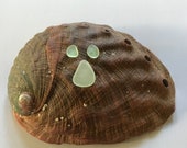 Sea Beach Glass Genuine Surf-tumbled Stunning Large UV Pendant Earring set JQ flawless nicely shaped Ready for Jewelry Making