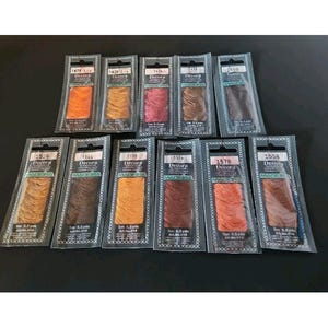 Lot of 11 Madeira Decora Hand Embroidery Floss Thread Rayon Viscose Autumn Mix