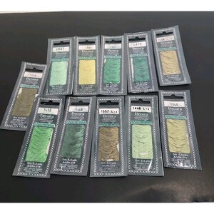 11 Packs Madeira Decora Rayon Embroidery Floss Thread Lot Green Hues Art 019