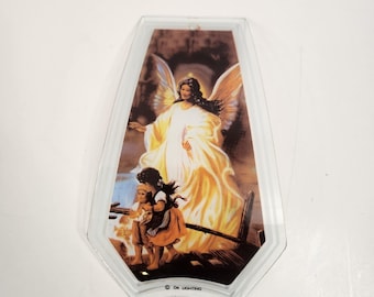 OK Lighting Touch Lamp Replacement Glass 1 Panel Guardian Angel