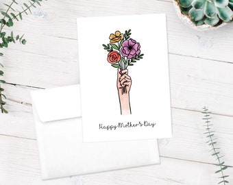 Mother's Day, Flowers Greeting Card