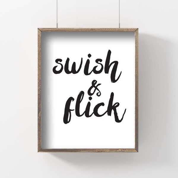 Swish & Flick, Wizard, Witch, Magic Print