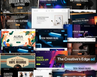 Shopify Themes, WordPress Templates, Landing Pages, Plugins Bundle (Digital Download)