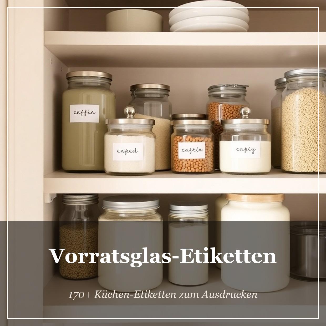 Etiketten gewürzgläser deutsch