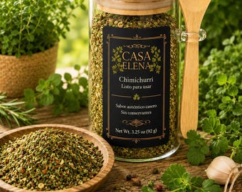 Przyprawa do chimichurri Casa Elena | Mieszanka ziół argentyńskich | Przyprawa do steków i kurczaka | Mieszanka przypraw w 100% naturalnych | Mieszanka przypraw do grilla | Prezent dla smakoszy