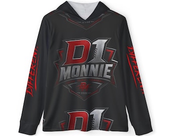 Sweat à capuche logo Monnie D1 | Sweat à capuche d'échauffement pour le sport