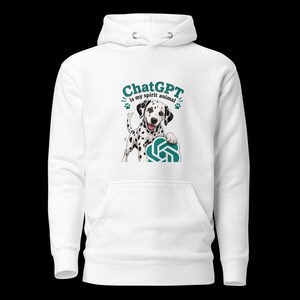 ChatGPT Spirit Animal Dalmatian Hoodie, Streetwear Apparel