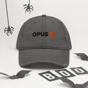 AI クロード オーパス ハット、ダメージ加工のダッドハット