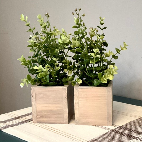 Wooden Tabletop Boxes Etsy