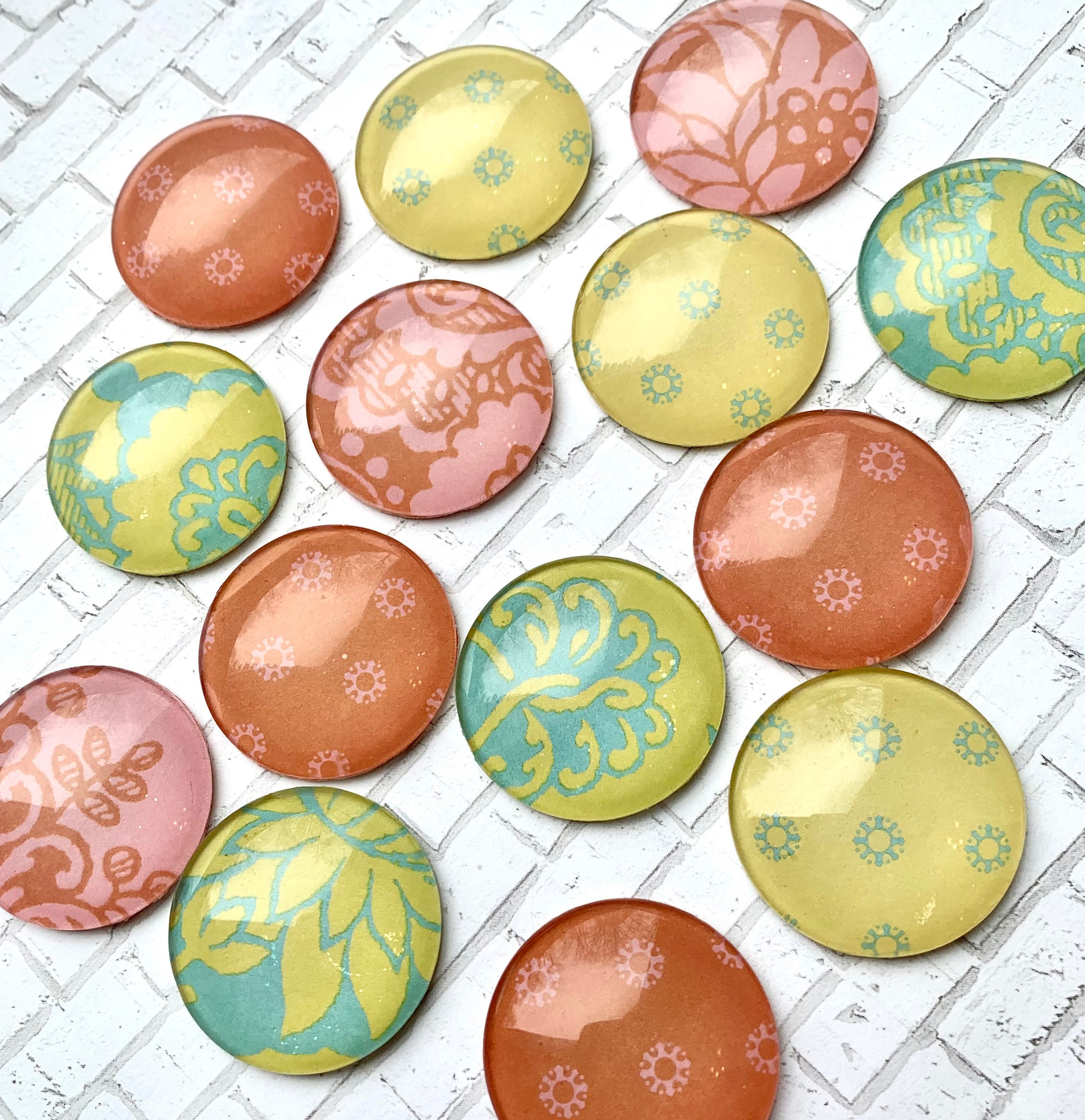 Glass Fridge Teal Decor Yellow Decor Etsy