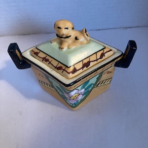 Vintage Japanese covered Sugar bowl