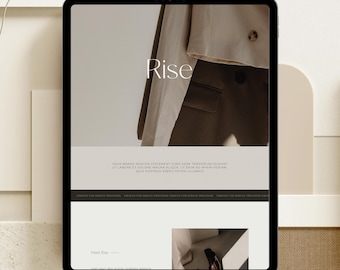 The Rise Template™ | Modèle de site Web Showit de luxe pour les fournisseurs de services