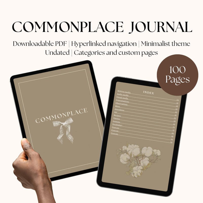 Blank Commonplace Book - Etsy