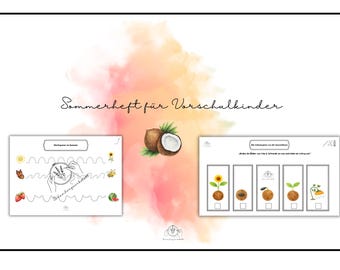 Sommerheft | Arbeitsblätter für Vorschule & Kindergarten | PDF Download