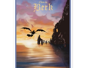 This is Berk Poster (How to Train your Dragon)