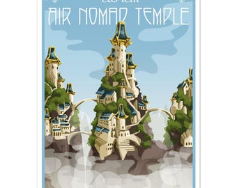 Eastern Air Nomad Temple Poster (Avatar: The Last Airbender)