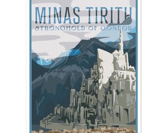 Gondor, Minas Tirith Poster (Lord of the Rings)