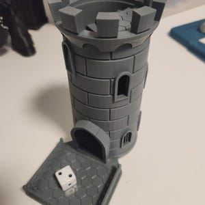 Spiral Staircase Dice Tower for D&D, 3D Printed RPG Dice Roller, Tabletop Gaming Accessory, Dungeons and Dragons Gift for DM