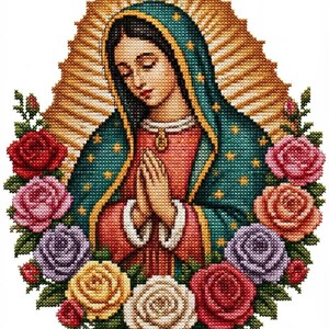 Virgen de Guadalupe Cross Stitch Pattern - PDF & Pattern Keeper / Paradise Compatible".