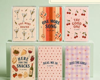 Personalized Playing Card Deck Custom Playing Cards Girls Night Gift Personalized Friend Gift Bachelorette Party Favor Bridal Shower Gift
