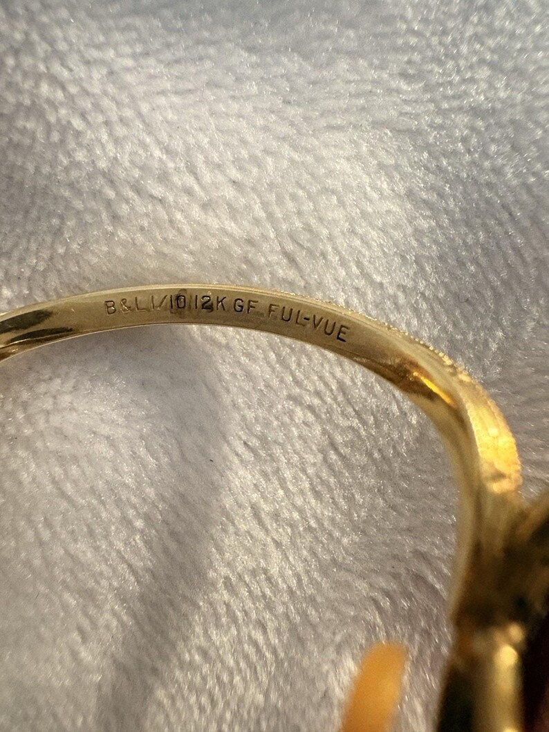 Lunettes de soleil Ray-Ban vintage B&L 1/10 12K GF Rouge/ambre avec augmentation de 1,25% image 8