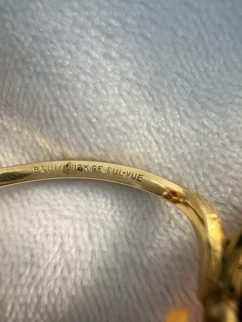 Lunettes de soleil Ray-Ban vintage B&L 1/10 12K GF Rouge/ambre avec augmentation de 1,25% image 6