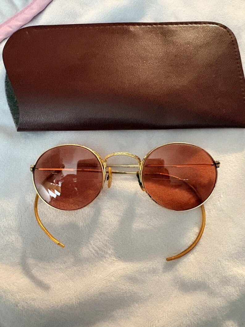 Lunettes de soleil Ray-Ban vintage B&L 1/10 12K GF Rouge/ambre avec augmentation de 1,25% image 9