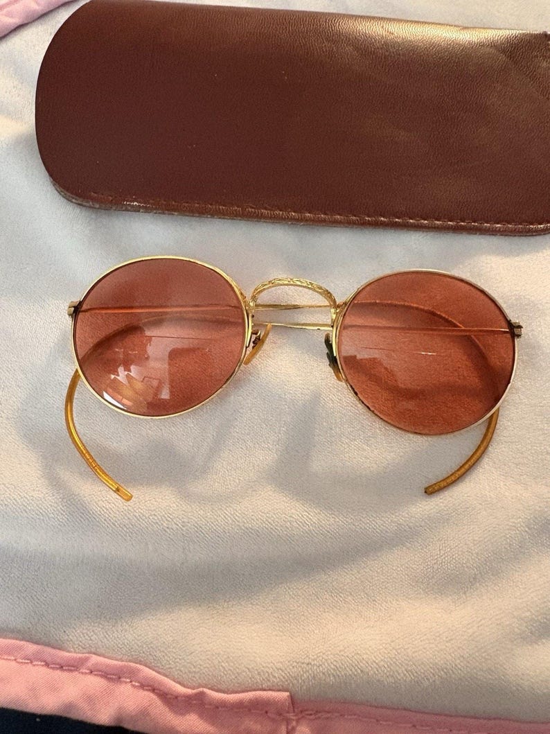Lunettes de soleil Ray-Ban vintage B&L 1/10 12K GF Rouge/ambre avec augmentation de 1,25% image 2