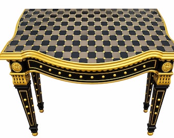 Hand Painted Mackenzie Childs Inspired Table