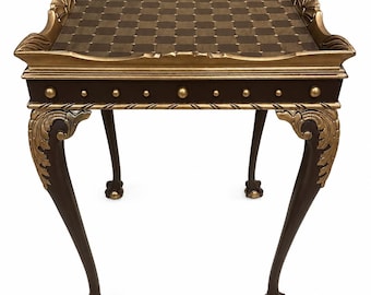 Mesa pintada a mano inspirada en Mackenzie Childs